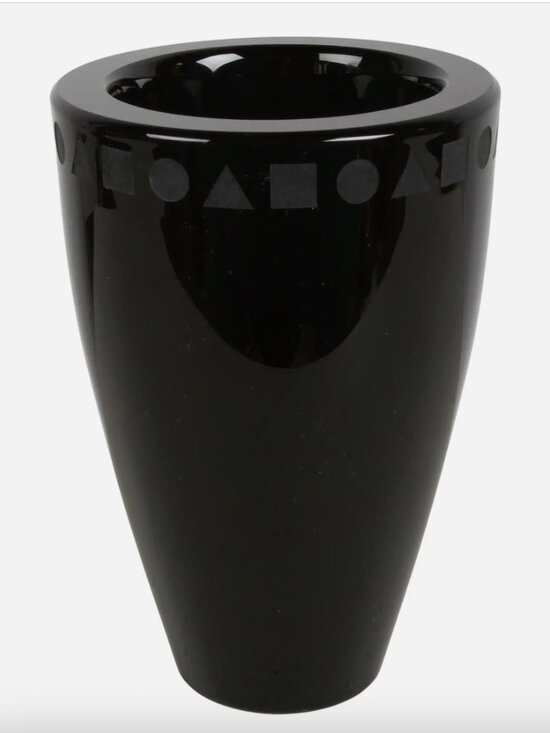 Sasaki Other - Ward Bennet Sasaki Design Black Crystal Bud vase